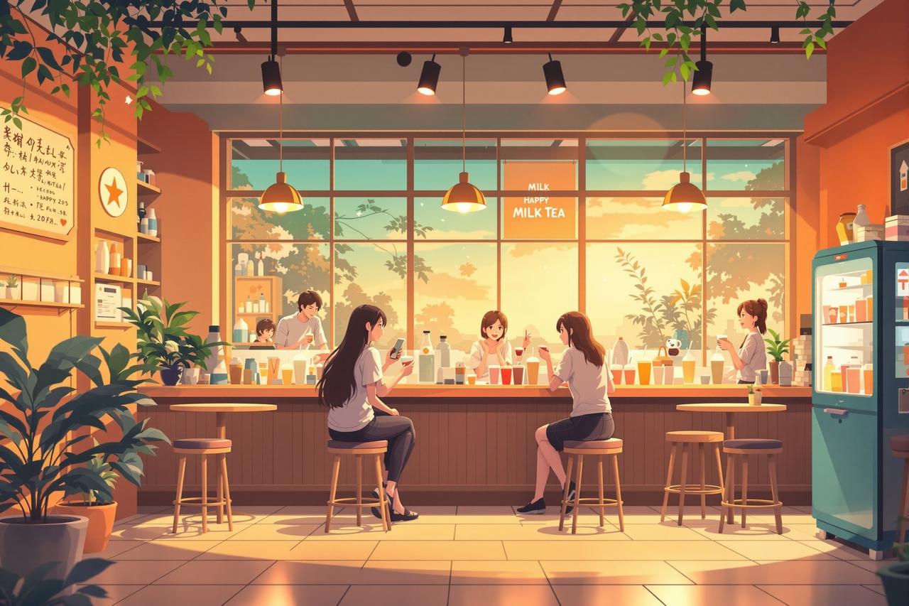 AI漫改短剧 - 奶茶店的奇幻物语